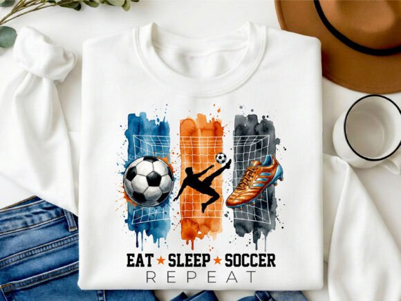 Eat Sleep Soccer Graphic Tee's