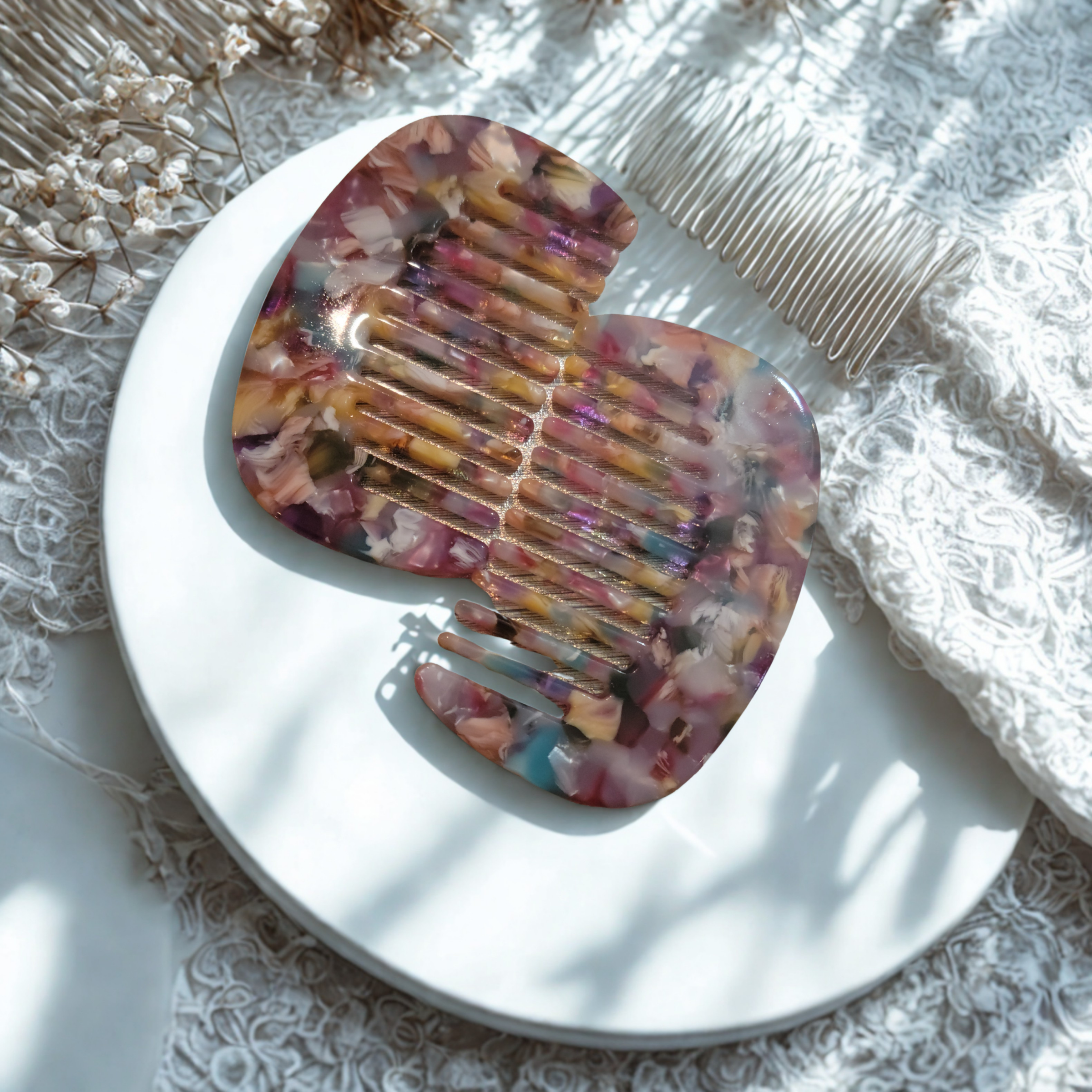 Small Multi-Color Hair Combs