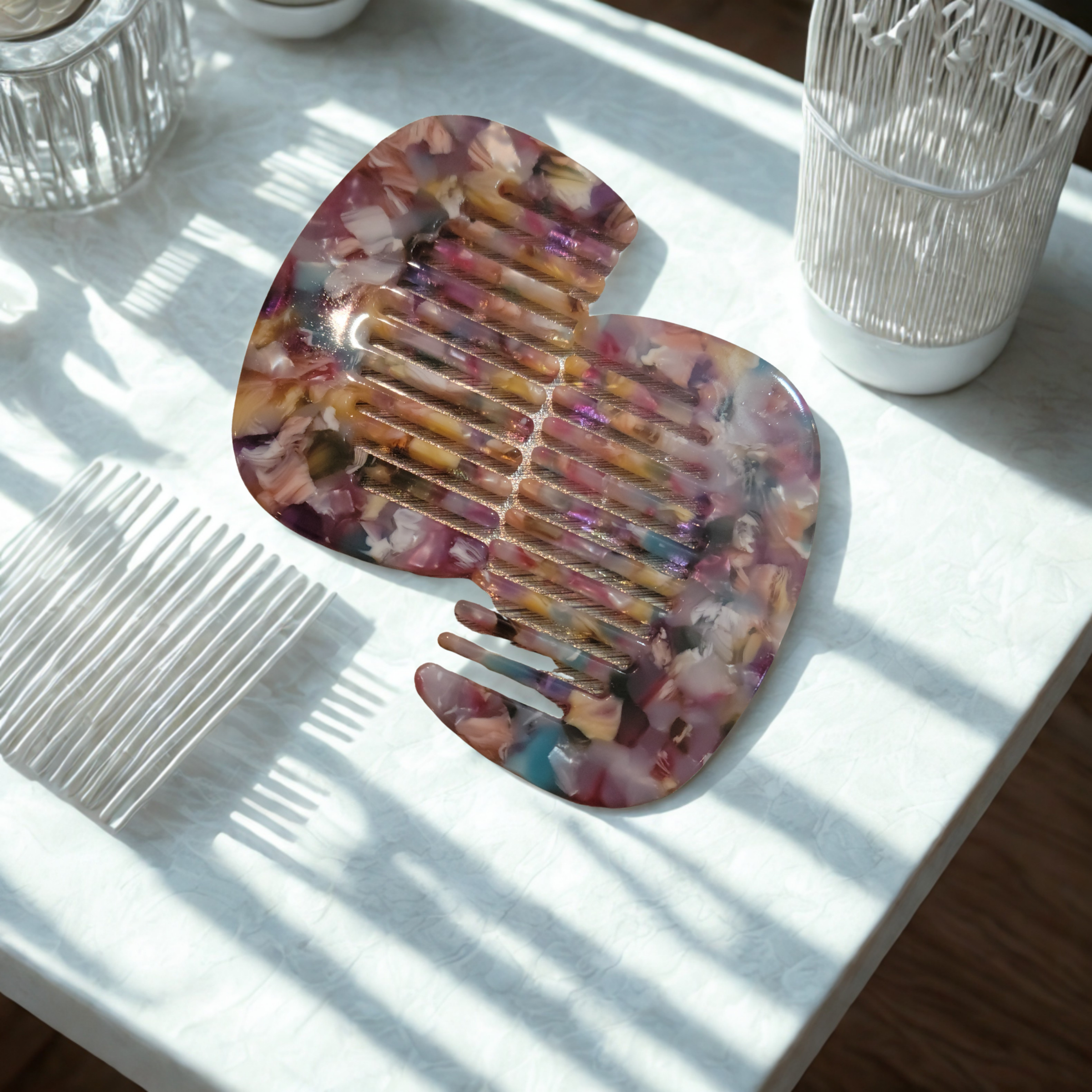 Small Multi-Color Hair Combs