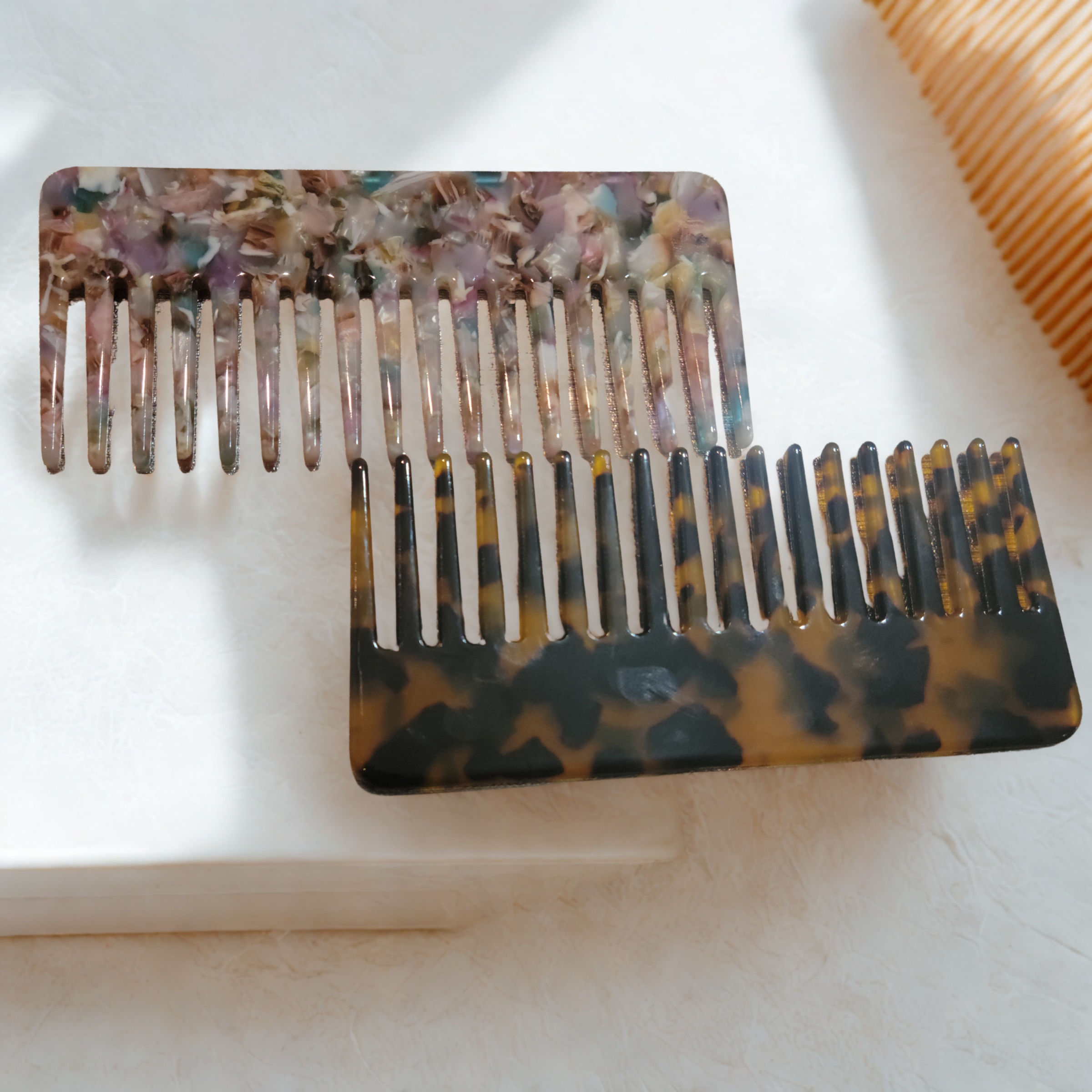 Large Multi-Color and Tortoise Hair Combs