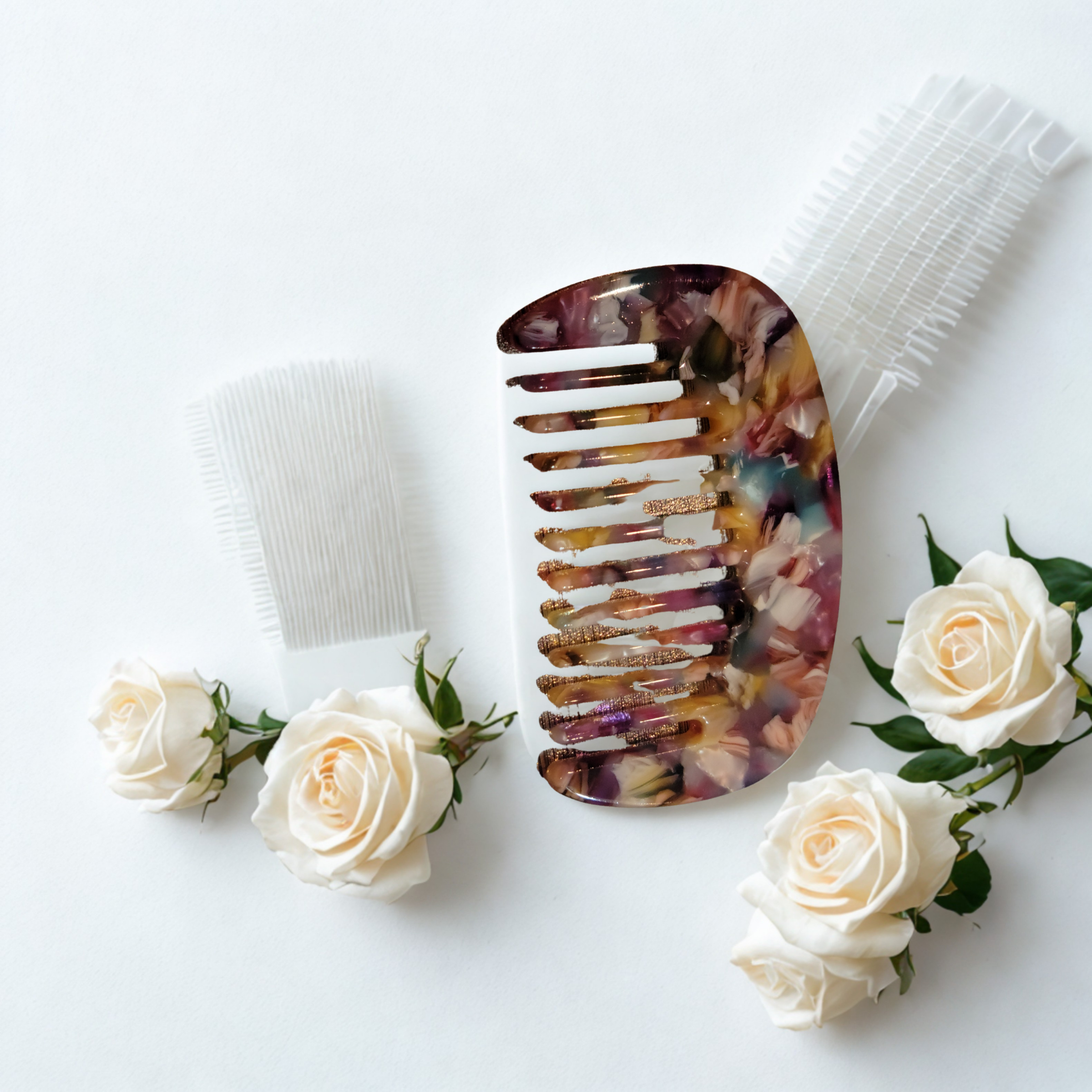 Small Multi-Color Hair Combs