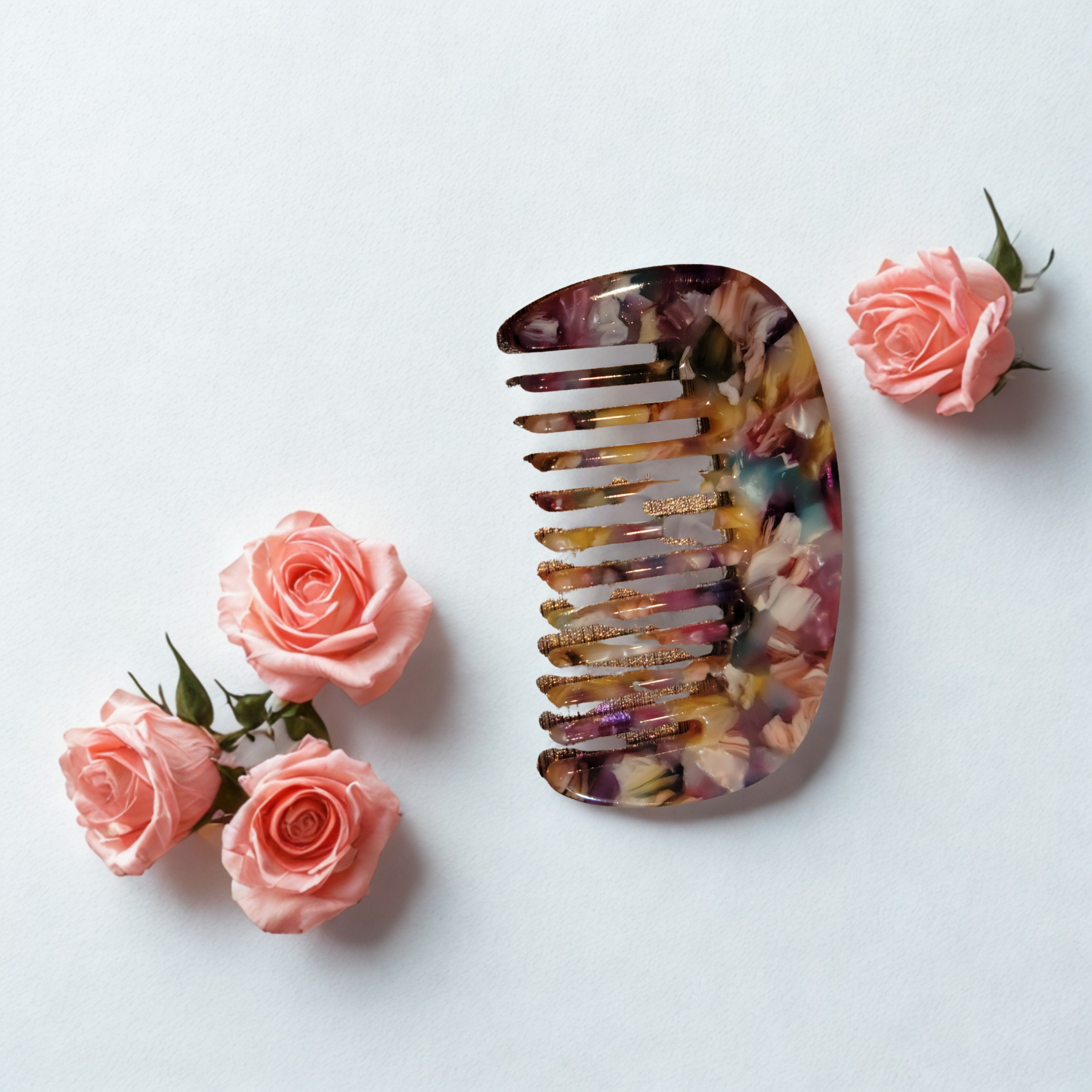 Small Multi-Color Hair Combs