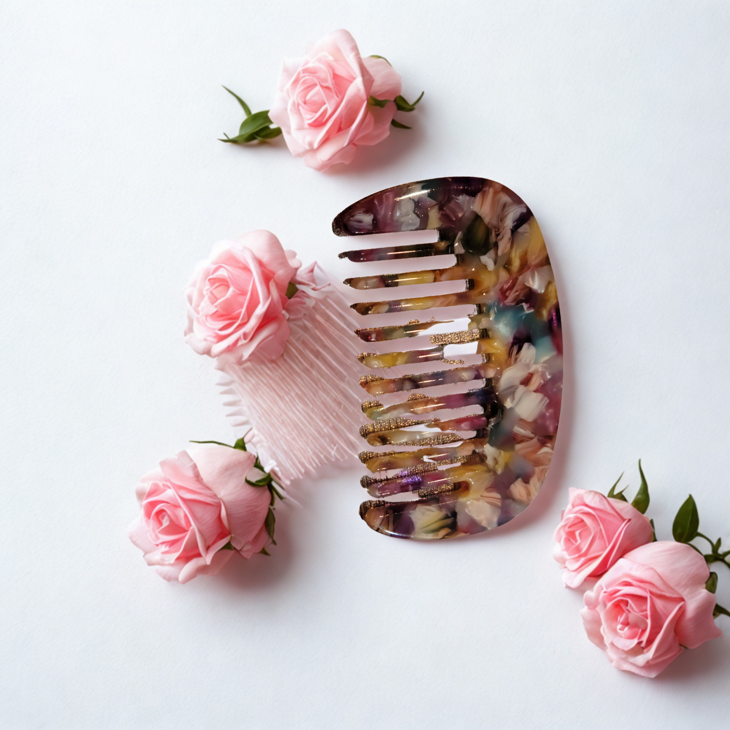 Small Multi-Color Hair Combs