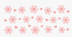 Pink Flowers and Hearts UV DTF Sticker Tumbler
