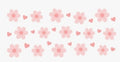 Pink Flowers and Hearts UV DTF Sticker Tumbler