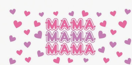 MAMA Heart Glass Tumbler