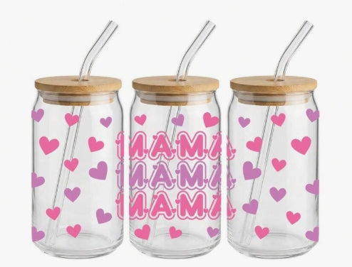 Mama Mama Mama UV DTF Sticker Tumbler
