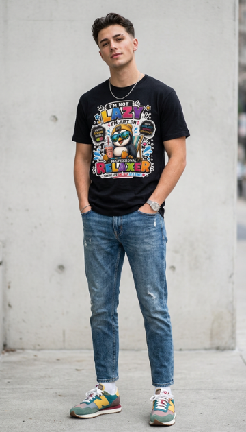 I'm Not Lazy Graphic Tee's