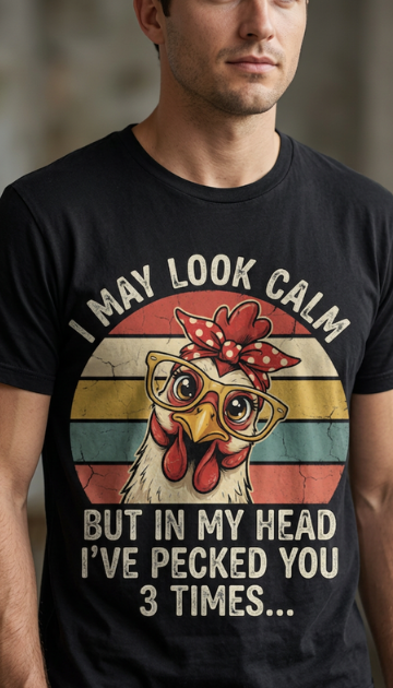 I May Look Calm Graphic Tee's