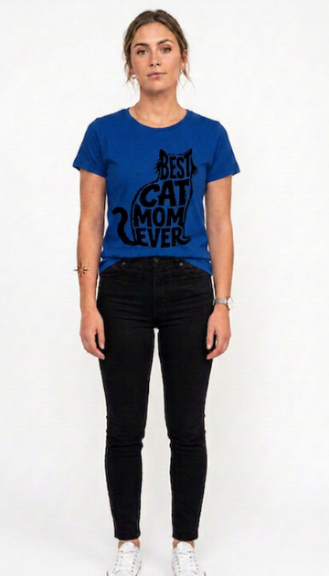 Best Cat Mom Ever Graphic Tee's