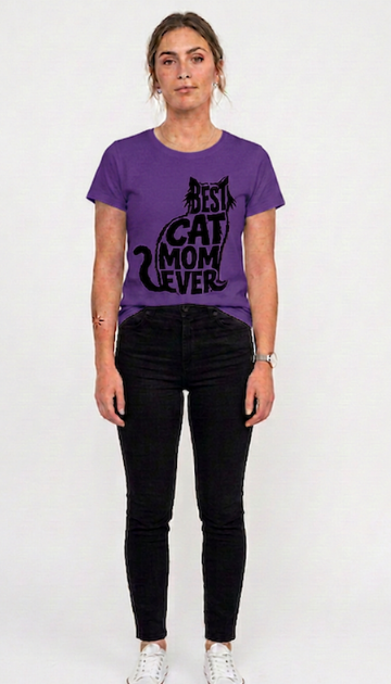 Best Cat Mom Ever Graphic Tee's