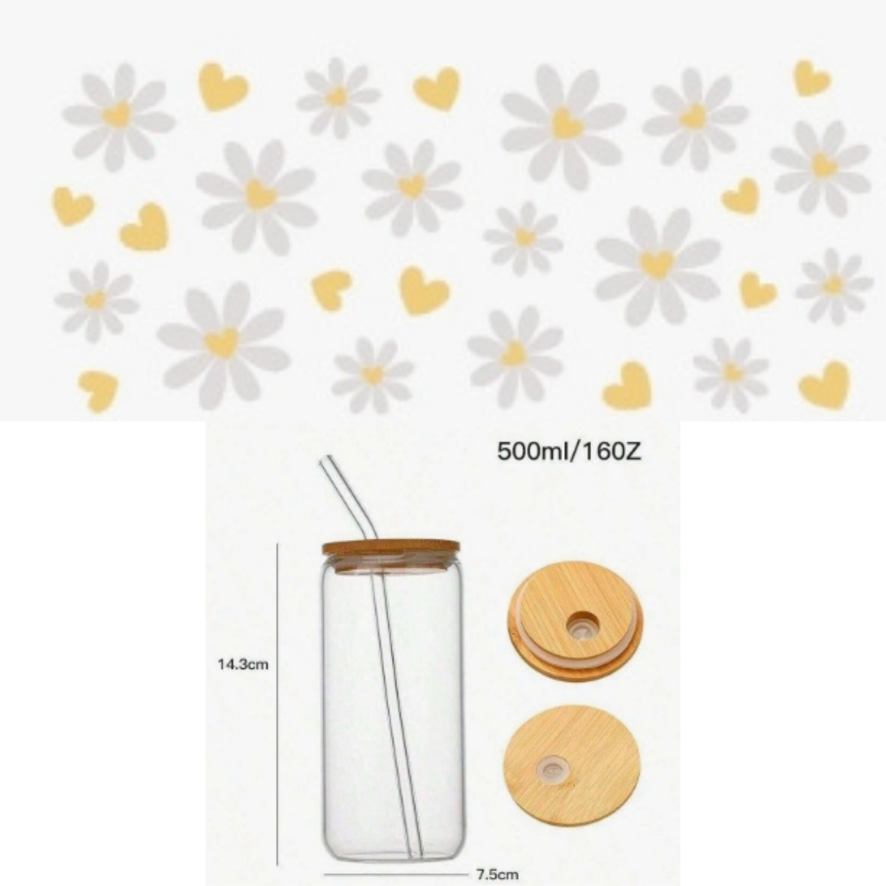 Sunflower Glass Tumbler