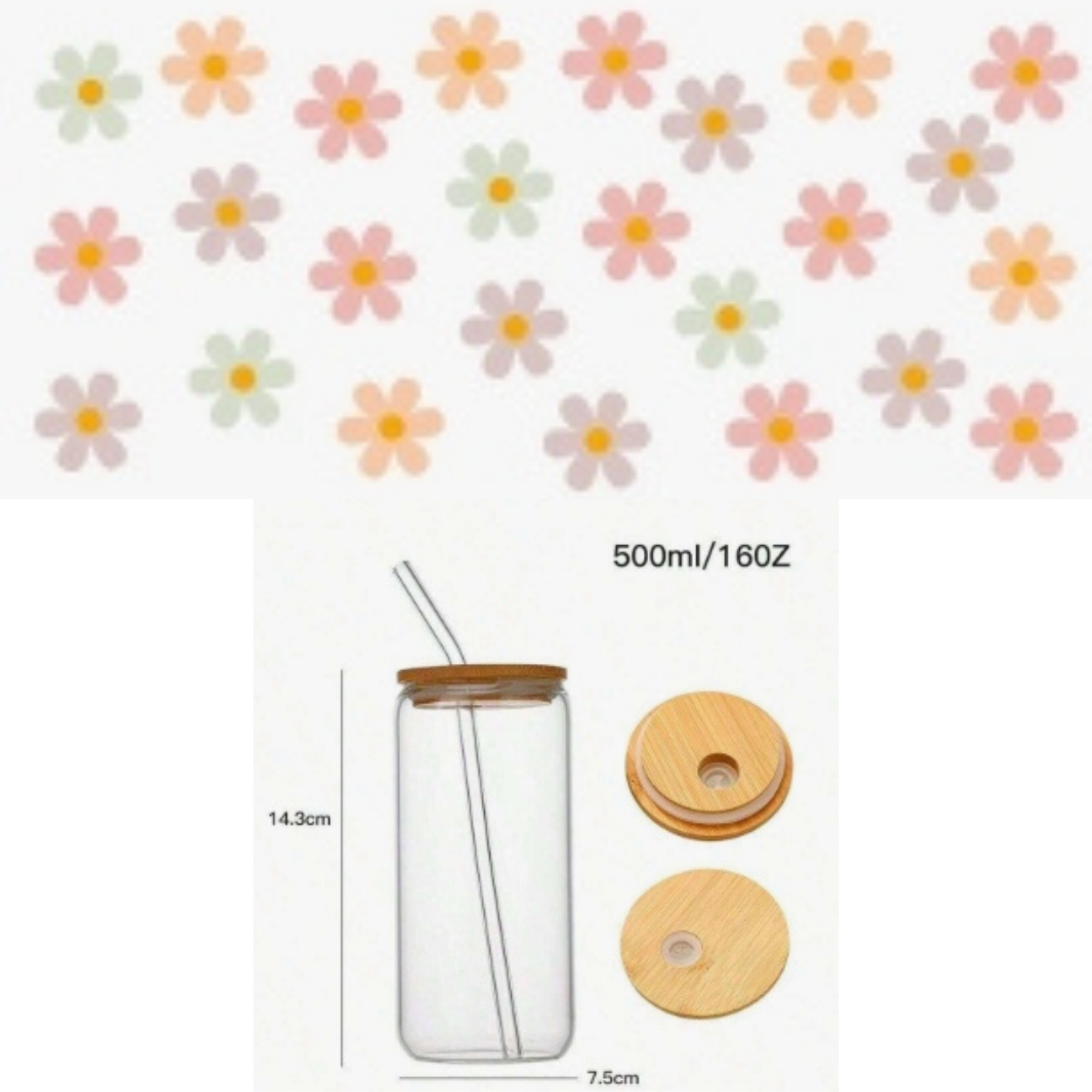 Bloom Sip Glass Tumbler