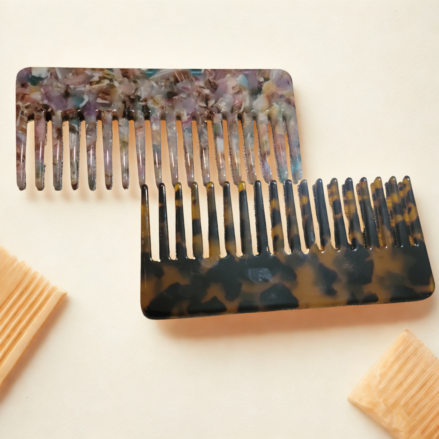 Large Multi-Color and Tortoise Hair Combs