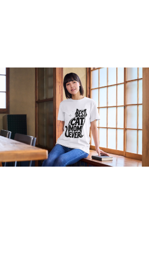 Best Cat Mom Ever Graphic Tee's