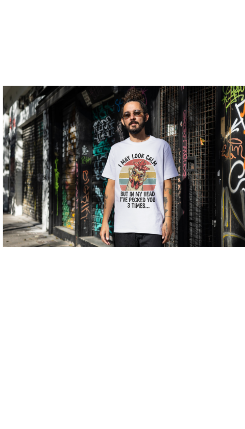 I May Look Calm Graphic Tee's
