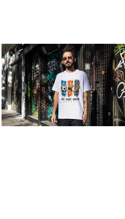 Eat Sleep Soccer Graphic Tee's
