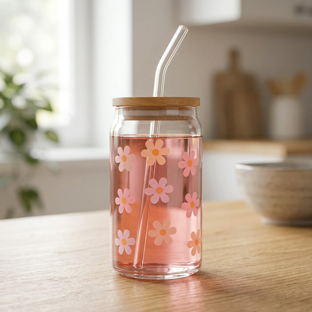 Bloom Sip Glass Tumbler