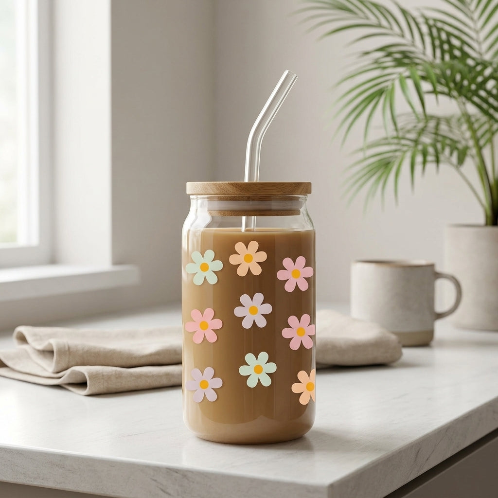 Bloom Sip Glass Tumbler