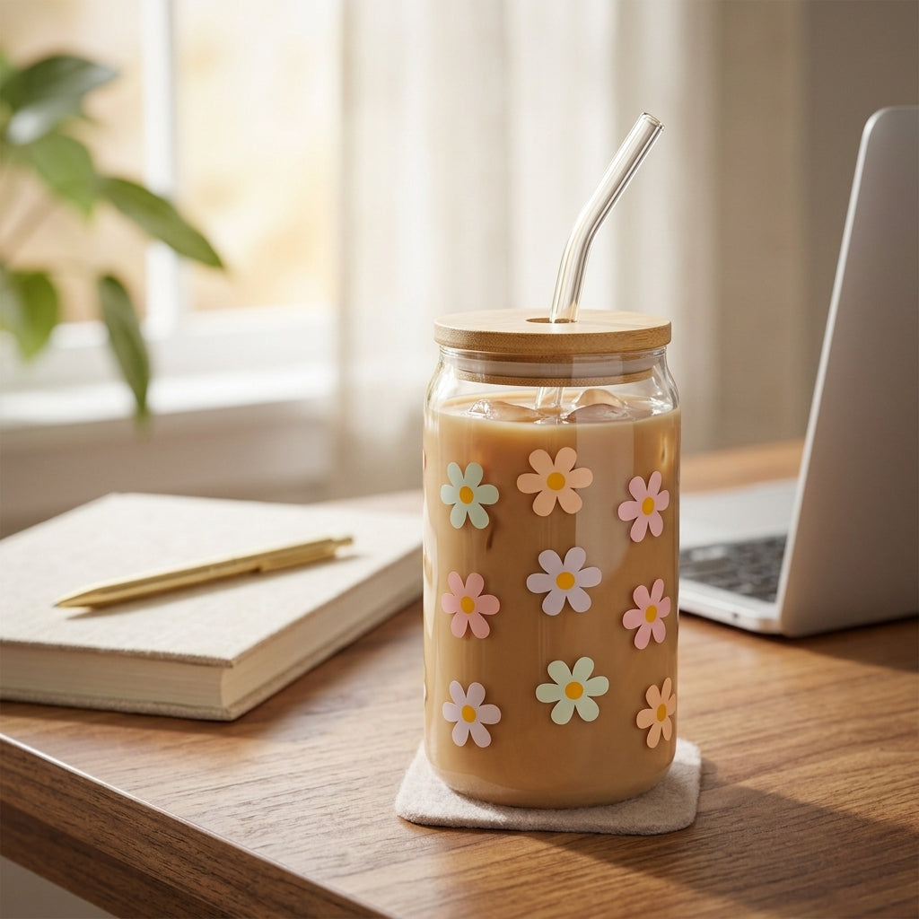 Bloom Sip Glass Tumbler