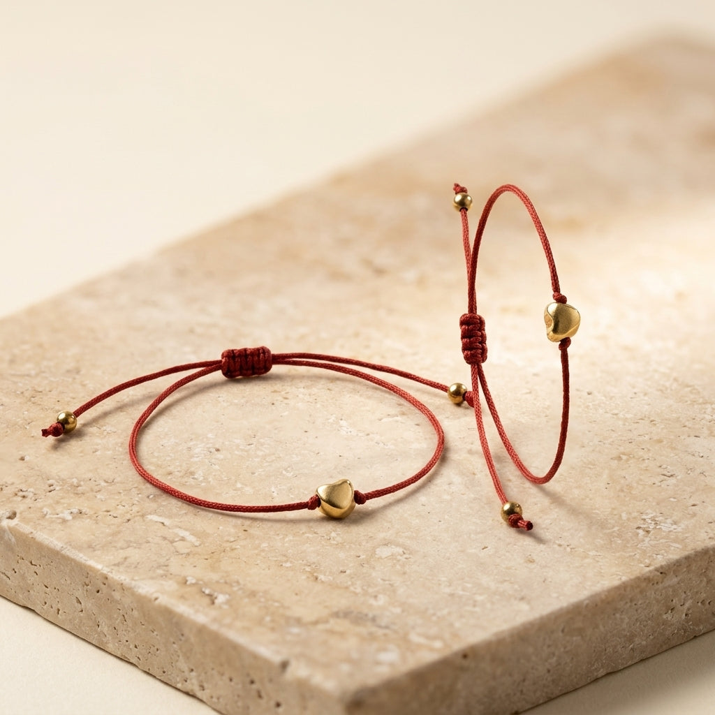 Luxe Red Thread Charm Bracelets