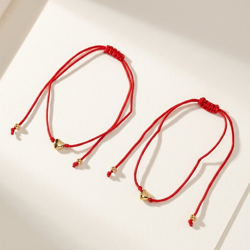 Luxe Red Thread Charm Bracelets