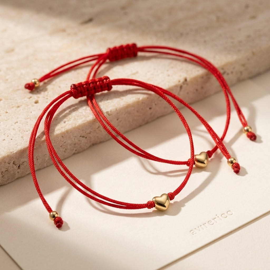 Luxe Red Thread Charm Bracelets