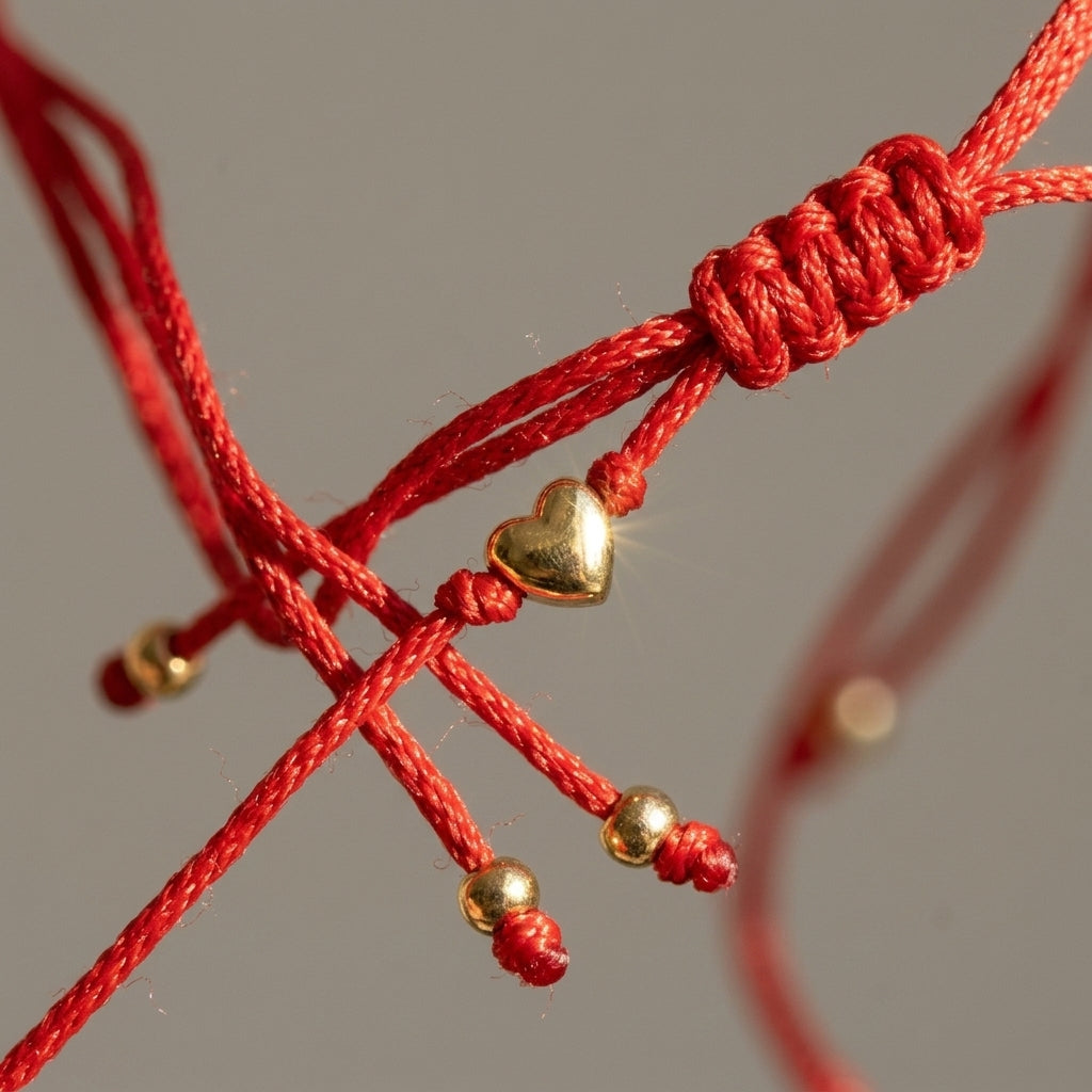 Luxe Red Thread Charm Bracelets