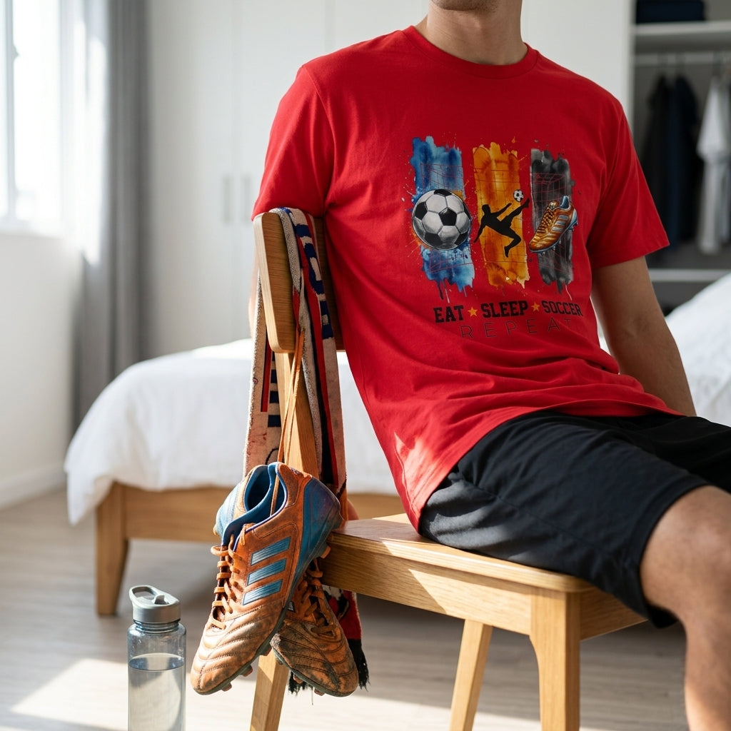 Eat Sleep Soccer Graphic Tee's