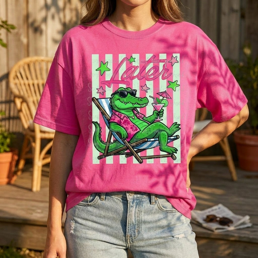 Later Alligator Graphic Tee's