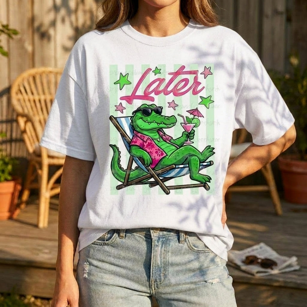 Later Alligator Graphic Tee's