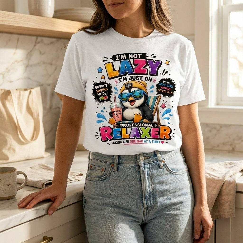 I'm Not Lazy Graphic Tee's
