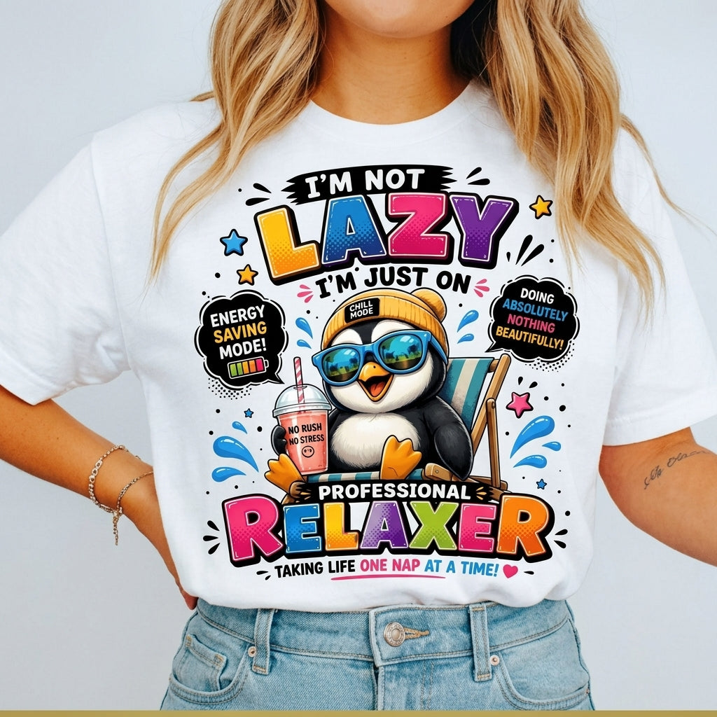 I'm Not Lazy Graphic Tee's
