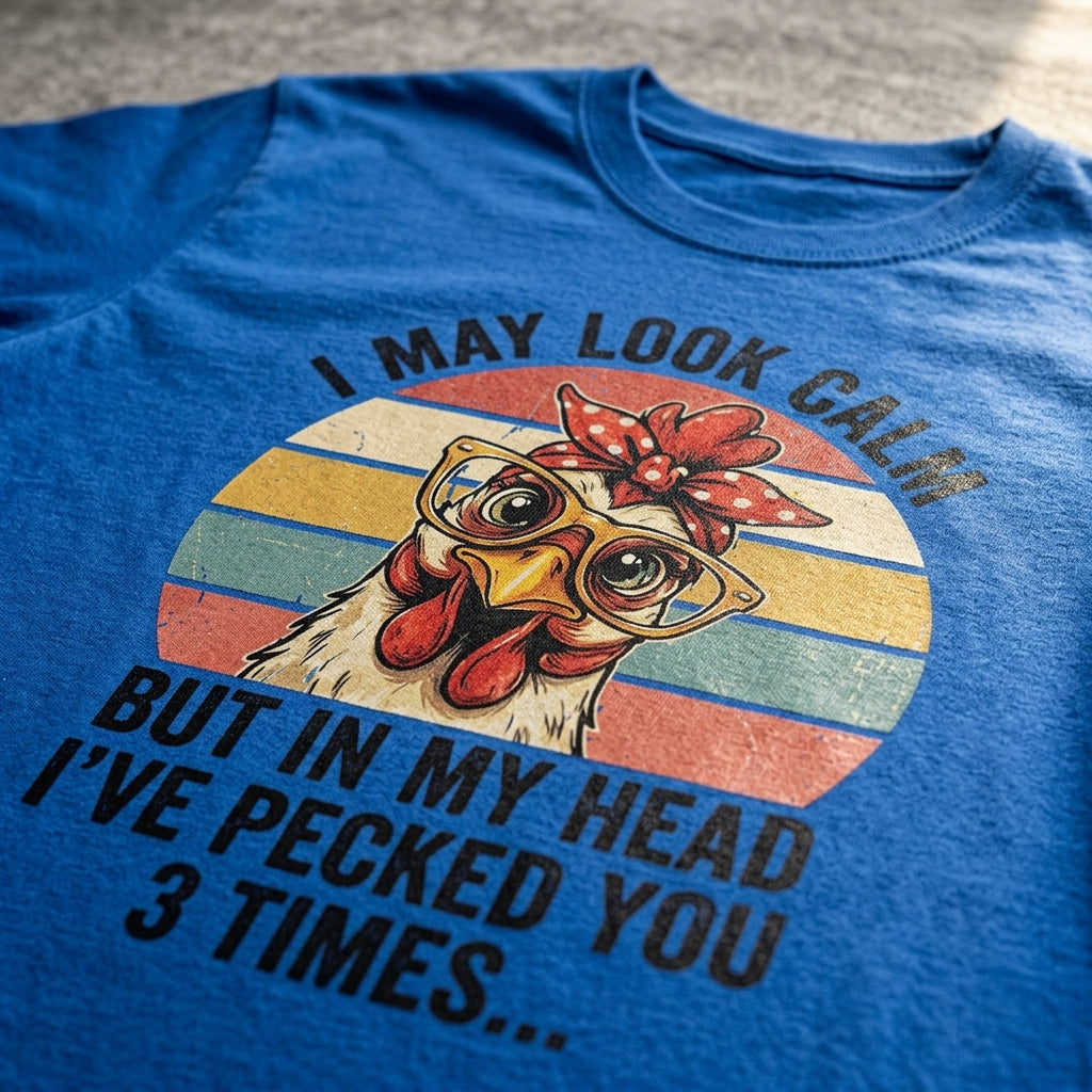I May Look Calm Graphic Tee's