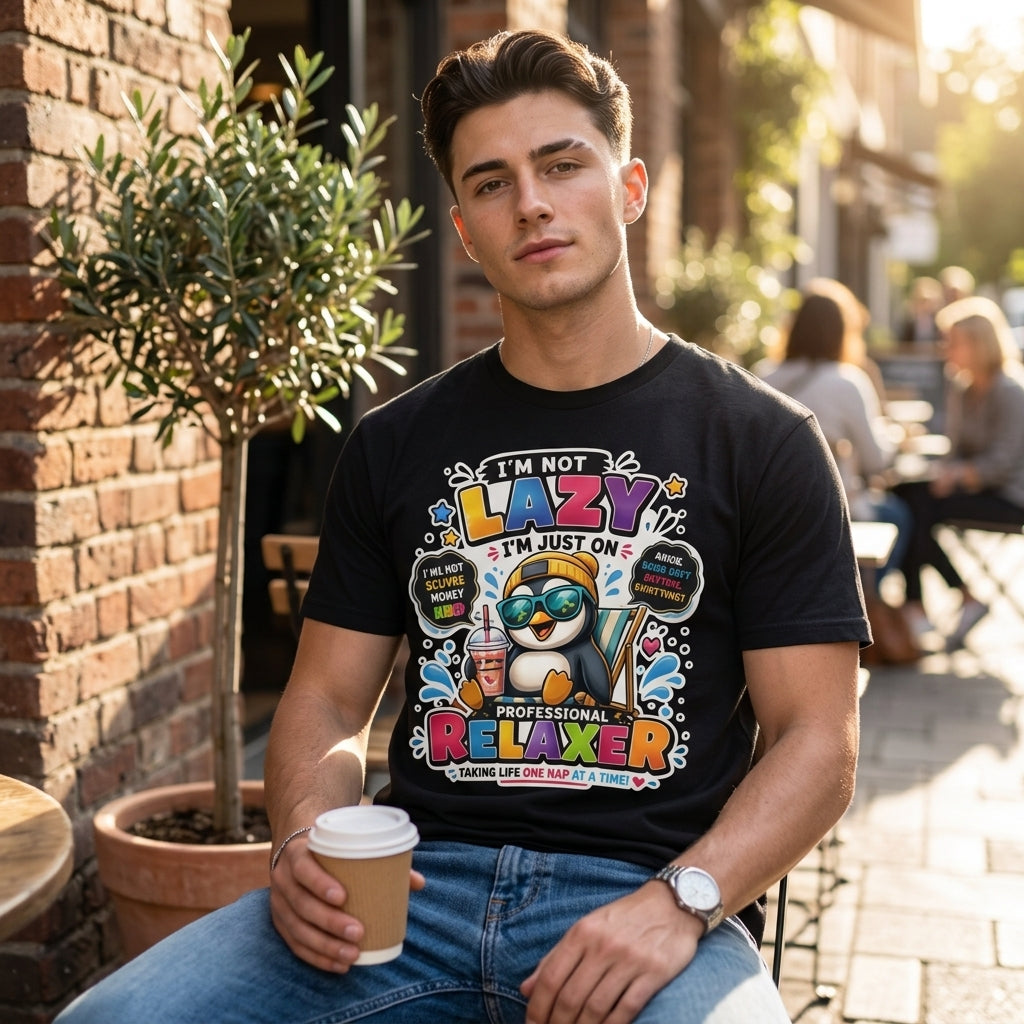 I'm Not Lazy Graphic Tee's