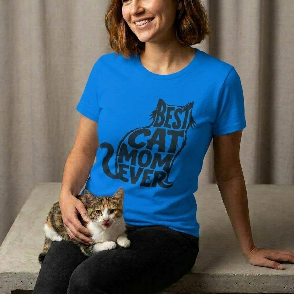 Best Cat Mom Ever Graphic Tee's