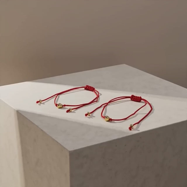 Luxe Red Thread Charm Bracelets