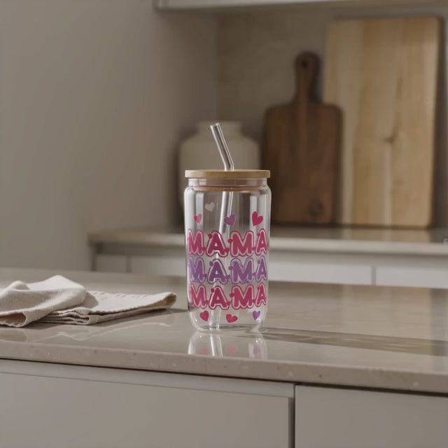 Mama Mama Mama UV DTF Sticker Tumbler