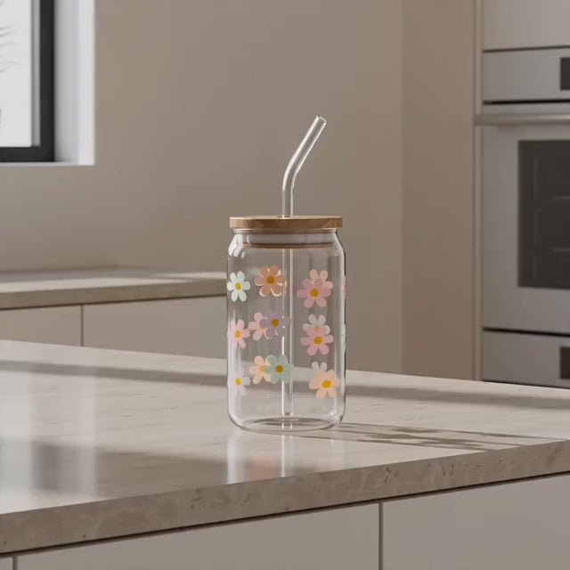 Bloom Sip Glass Tumbler