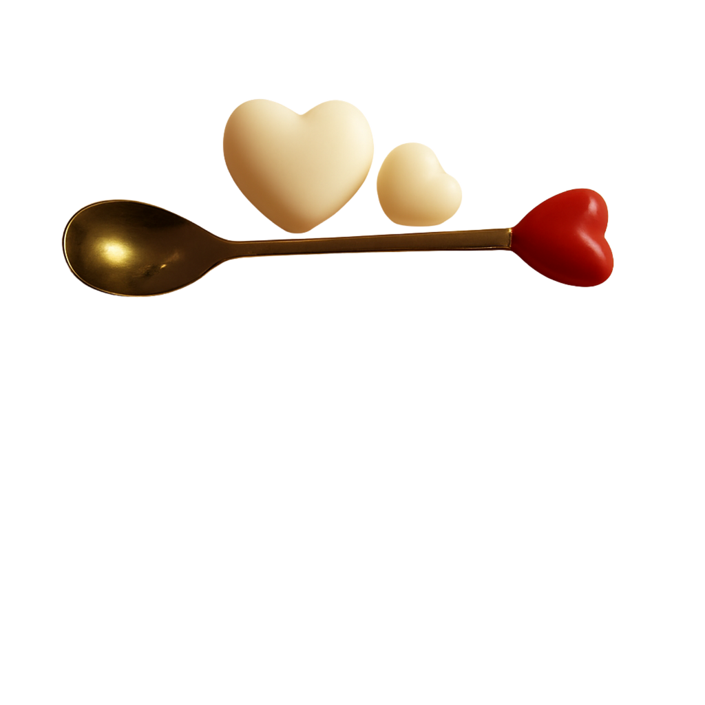 Pink and Red Heart Spoons