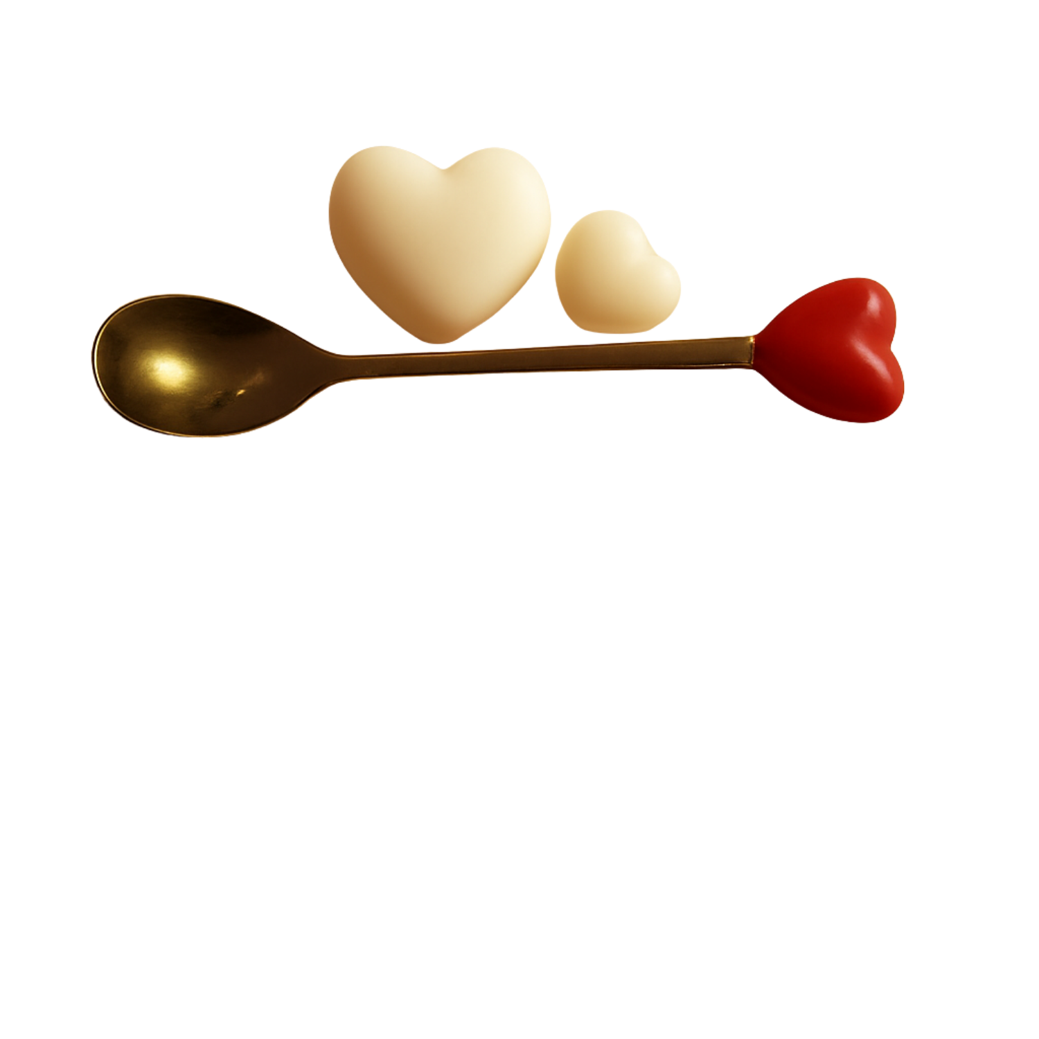 Pink and Red Heart Spoons