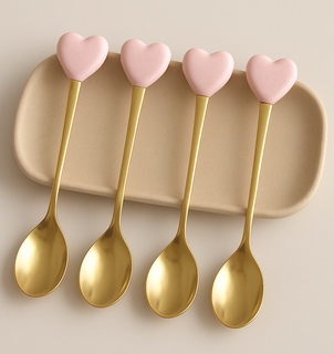 Pink and Red Heart Spoons